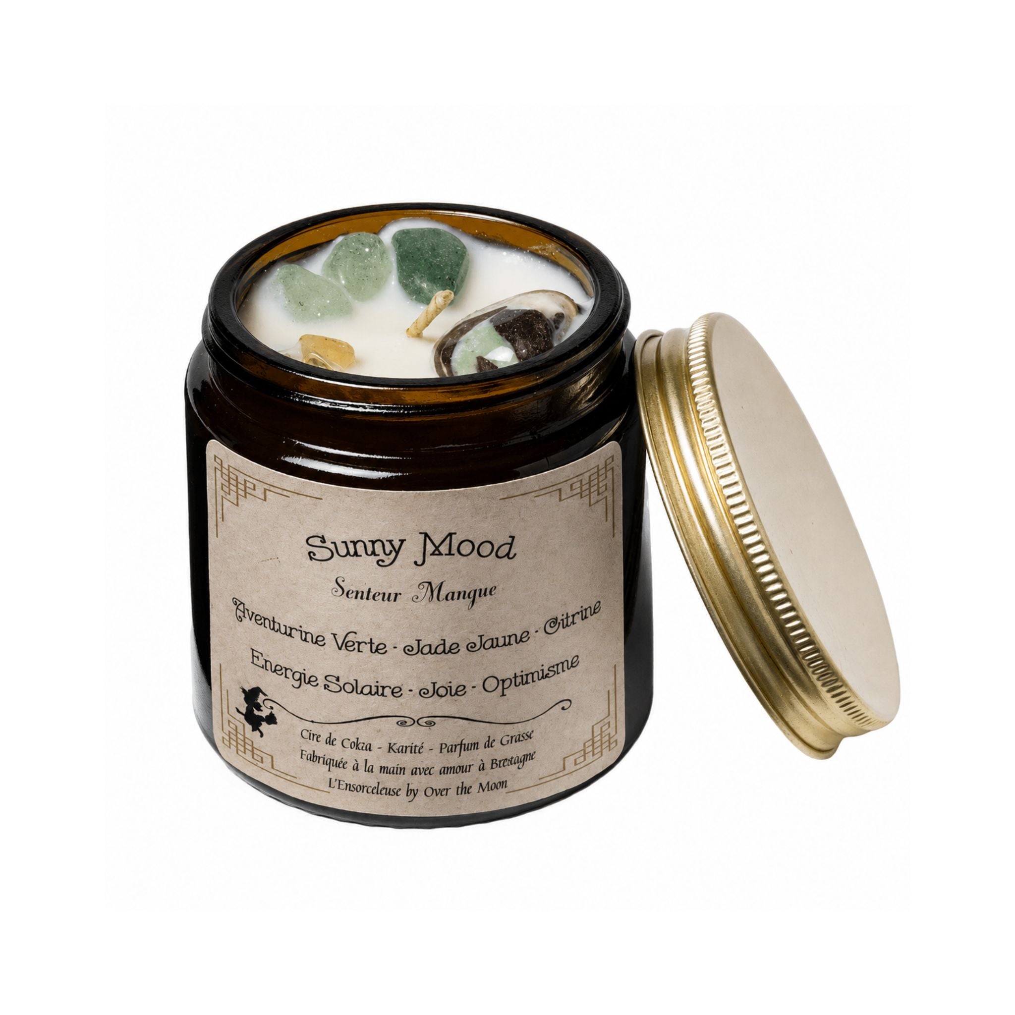 Bougie de lithothérapie Sunny Mood - Mangue
